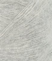 Tynn Silk Mohair, 1022, Lys Gr&aring; Melert