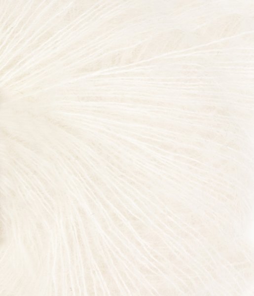 Tynn Silk Mohair, 1001, Optisk Hvit