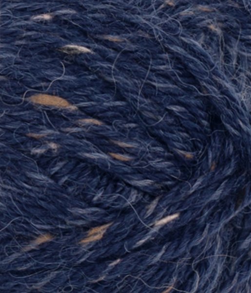 Alpakka Ull, 5585, Marinebl&aring; Tweed