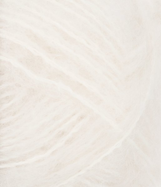 B&oslash;rstet Alpakka, 1001, Hvit